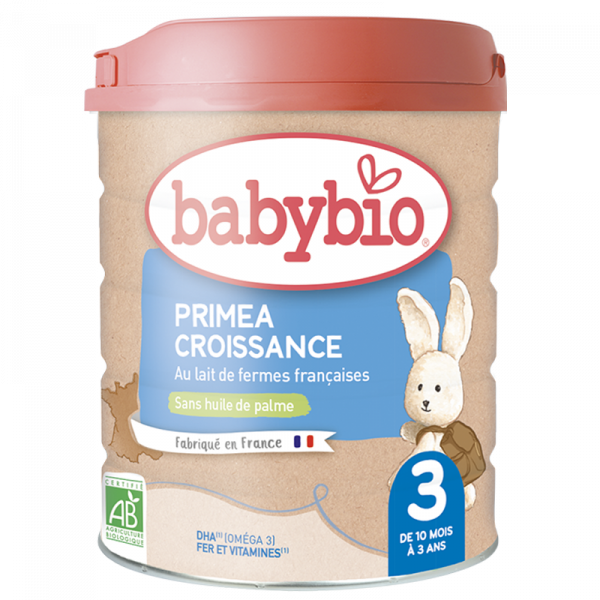 Primea 3 Croissance - Babybio (Lait bio pour enfants dès 10 mois)
