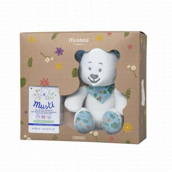 Mustela Coffret Eau de Soin Parfumée 50ml + Peluche Ours