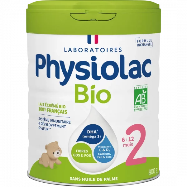 Lait Infantile Bio 2ème Âge - Physiolac (6-12 mois)