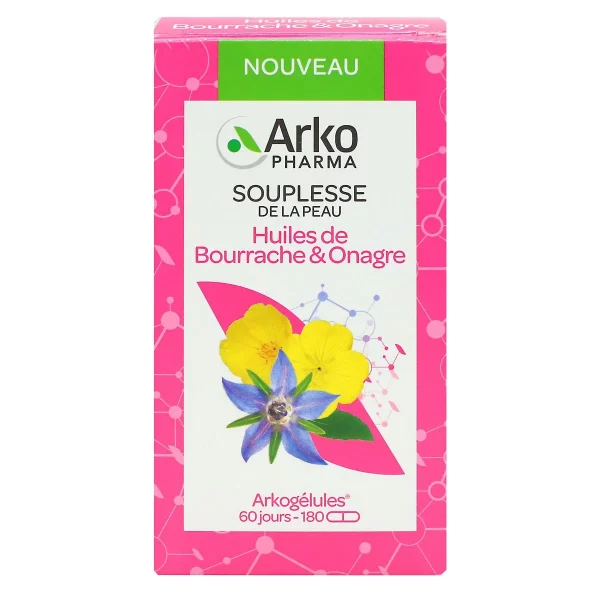Arkogélules Huiles de Bourrache & Onagre