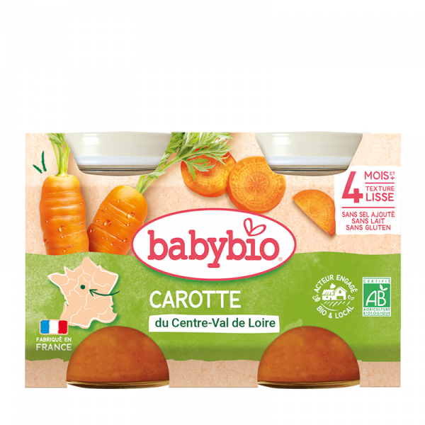 Purée bio Carotte du Centre-Val de Loire Babybio