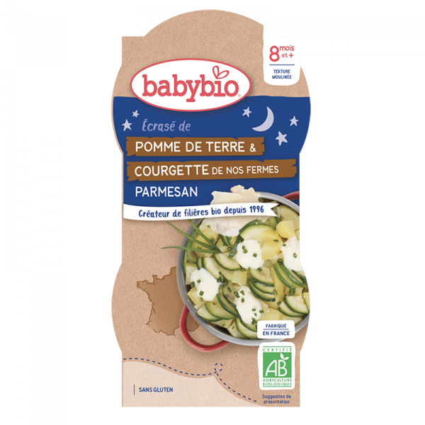 Écrasé de Pomme de Terre, Courgette & Parmesan - Babybio (Repas bio pour bébés dès 8 mois)