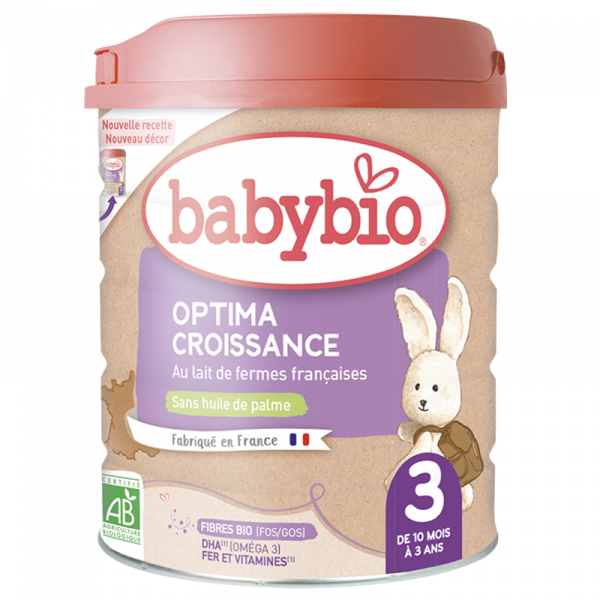 Optima 3 Croissance avec Fibres - Babybio (Lait bio pour enfants dès 12 mois)