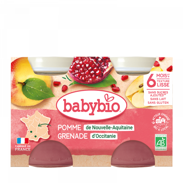 Purée bio Pomme & Grenade Babybio