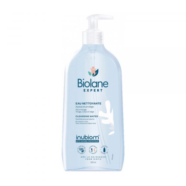 Eau Nettoyante Sans Rinçage - Biolane Expert (Nettoyage doux pour la peau sensible de bébé)