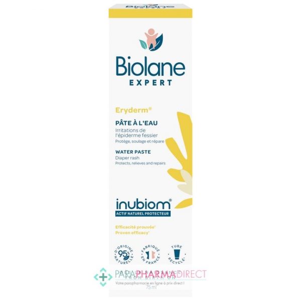 Éryderm Pâte à l'Eau - Biolane Expert (Protection et apaisement pour le siège de bébé) dans son emballage d'origine