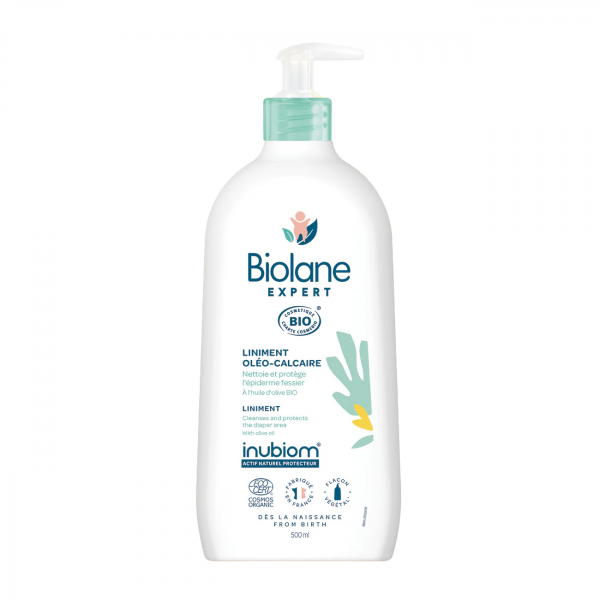 Biolane Expert Liniment Oléo-Calcaire Bio - Flacon Pompe 500 ml