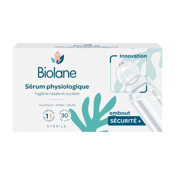 Sérum Physiologique en Unidoses - Biolane (Hygiène nez, yeux et plaies)