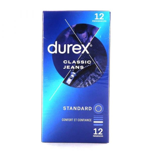 Durex Classic Jeans Préservatifs - Boîte de 12