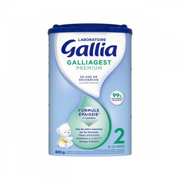 Lot x3 Gallia Galliagest Premium 2ème Âge - 820 g