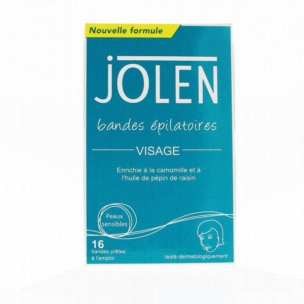 Jolen Bandes Épilatoires Visage x 16