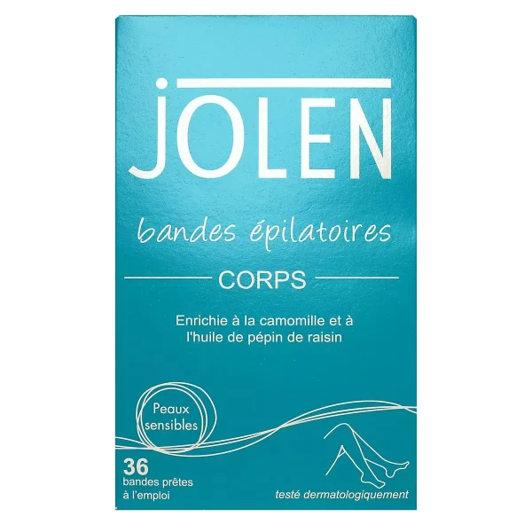 Jolen Bandes Épilatoires Corps x 36