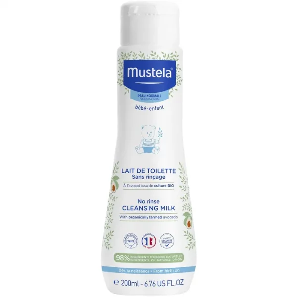 Mustela Lait de Toilette Sans Rinçage (200ml)