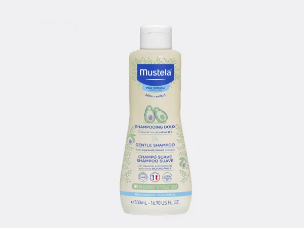 Mustela Shampooing Doux Bébé à l'Avocat Bio (500ml)