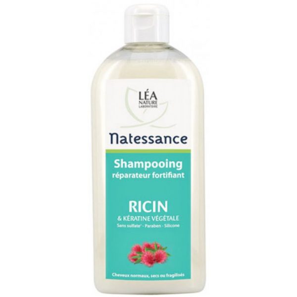Natessance Shampooing Huile de Ricin et Kératine Végétale