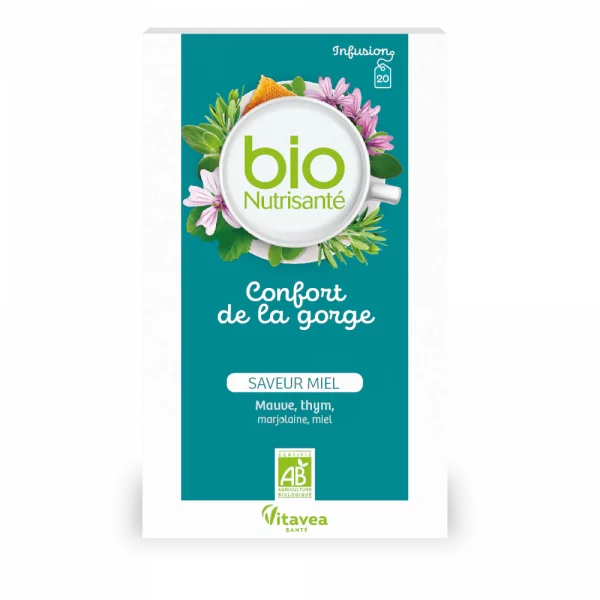 Infusion Confort de la Gorge - Vitavea Bionutrisanté (20 sachets)