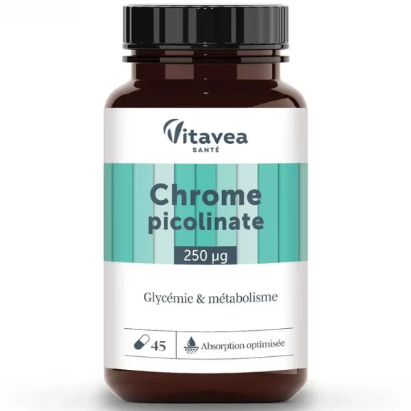 Vitavea Santé Chrome Picolinate Glycémie & Métabolisme 45 Gélules