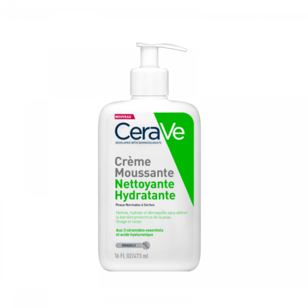 CeraVe Crème Moussante Nettoyante Hydratante (473ml)