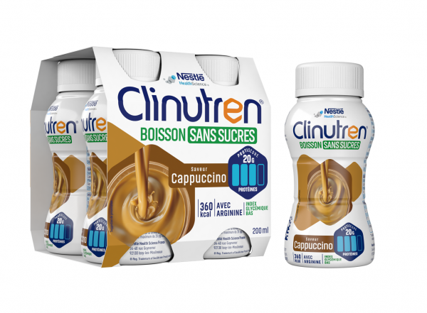 Clinutren Boisson Sans Sucres Saveur Cappuccino
