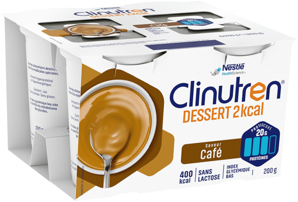 Clinutren Dessert 2 Kcal Nutriment Café 4 Cups