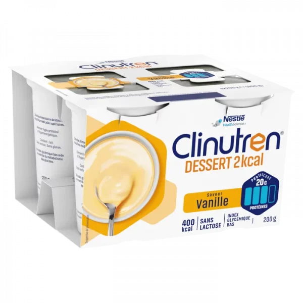 Clinutren HP-HC Dessert Saveur Vanille 4 x 200g
