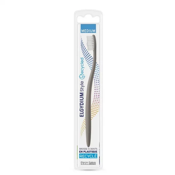 Elgydium Brosse à Dents en Plastique Recyclé Medium