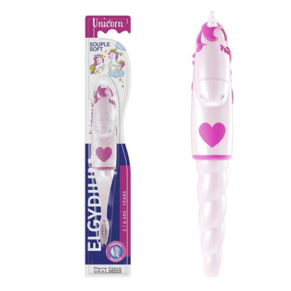 Elgydium Brosse à Dent Souple Licorne 2-6ans