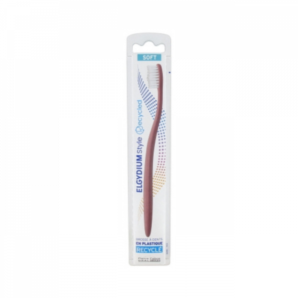 Elgydium Style Recycled Brosse à Dents Soft - Rose