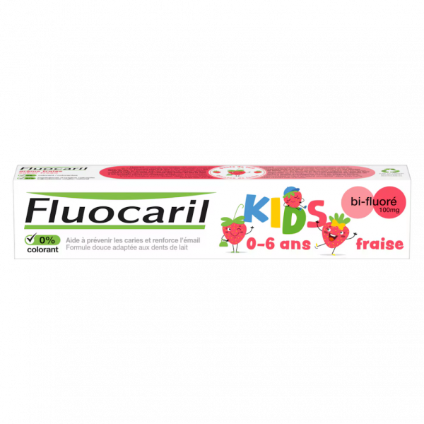 Fluocaril Dentifrice Kids Gel Fraise Bi-Fluoré 100 mg