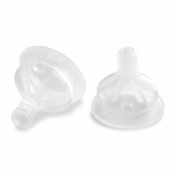Duo de Tétines Silicones Ergosense Débit Lent Luc et Léa