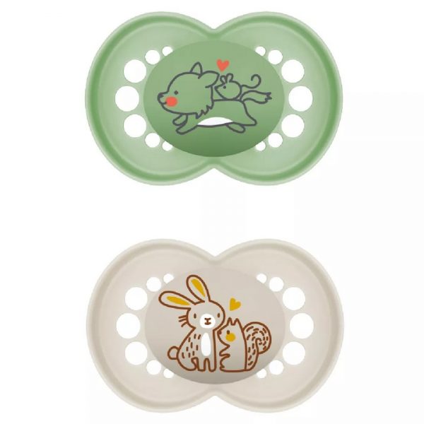 MAM 2 Sucettes Original Silicone Nature 6 Mois