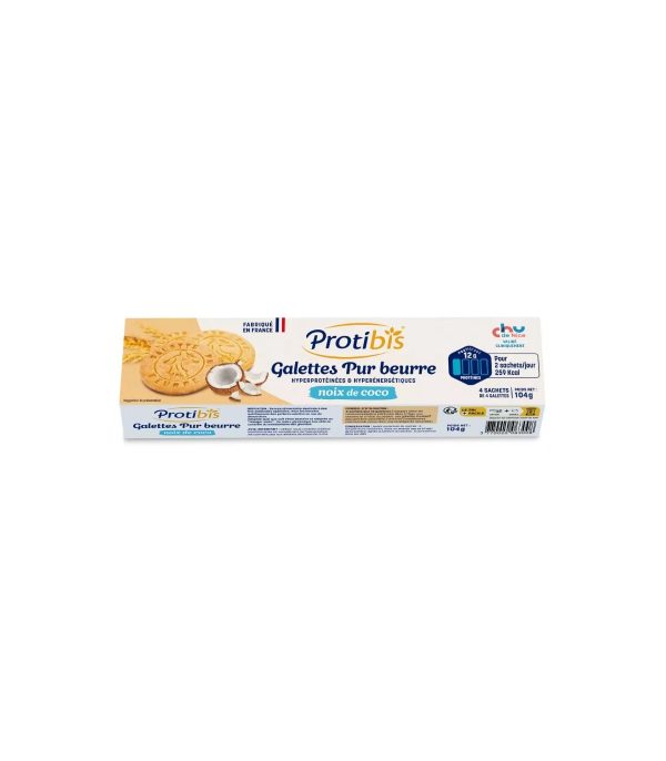Galettes Hyperprotéinées Protibis - Saveur noix de coco