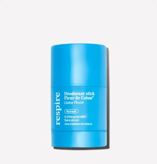 Respire Déodorant Stick Fleur de Coton Efficace 48h