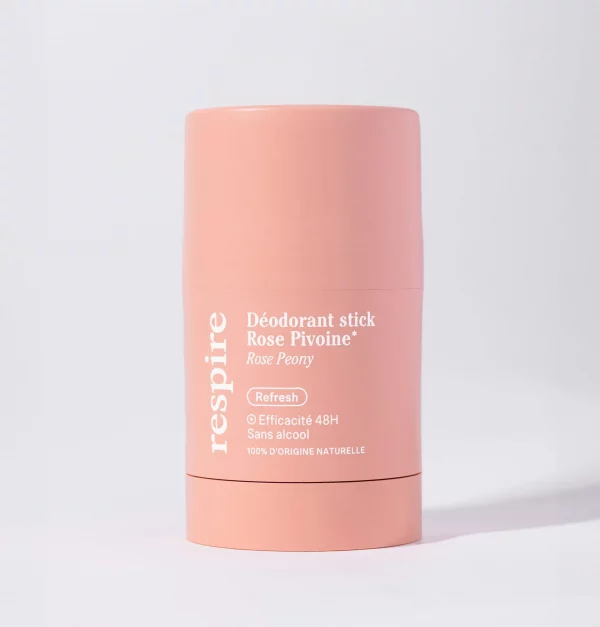 Respire Déodorant Stick Rose Pivoine Efficace 48h